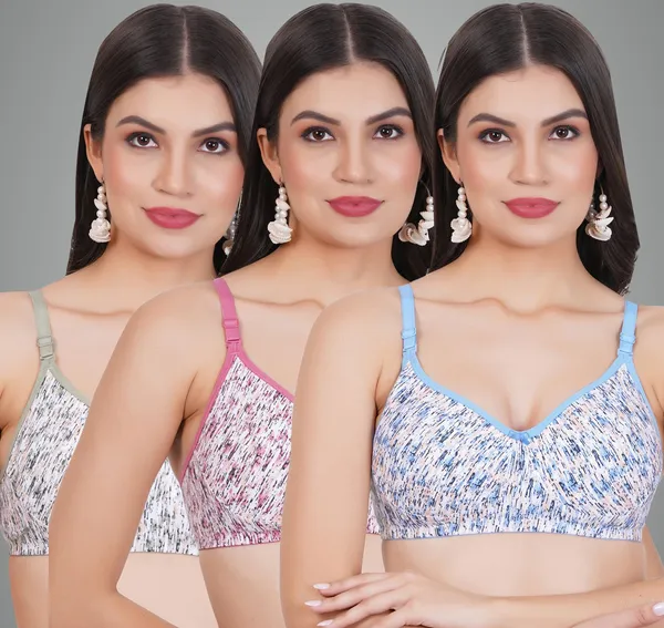 Blue_,_Purple_And_Green_Exoticmino_Tshirt_Non_Padded_Bra_For_Women_Pack_Of_3