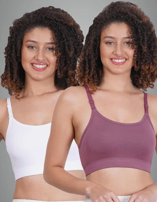 Grape_And_White_Sportsmino_Sports_Non_Padded_Bra_For_Women_Pack_Of_2