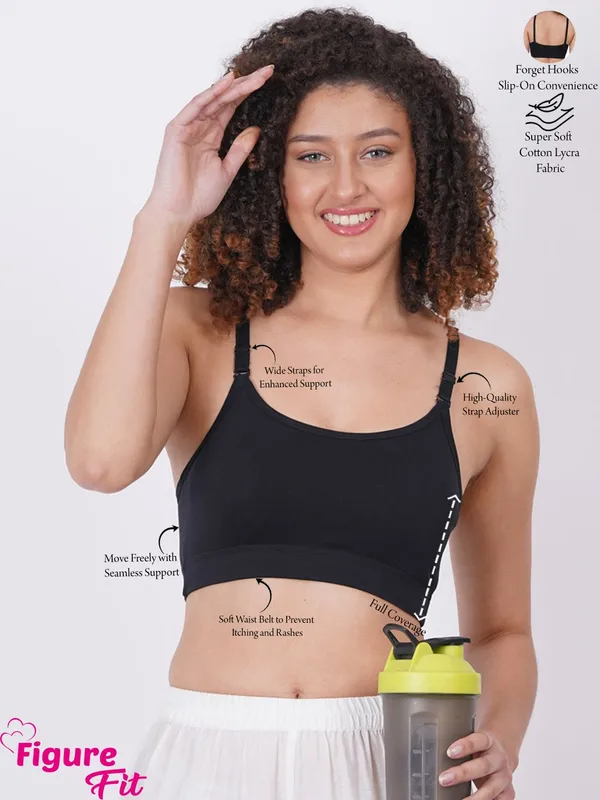 Grey_And_Black_Sportsmino_Sports_Non_Padded_Bra_For_Women_Pack_Of_2