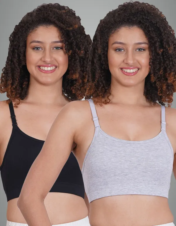 Grey_And_Black_Sportsmino_Sports_Non_Padded_Bra_For_Women_Pack_Of_2