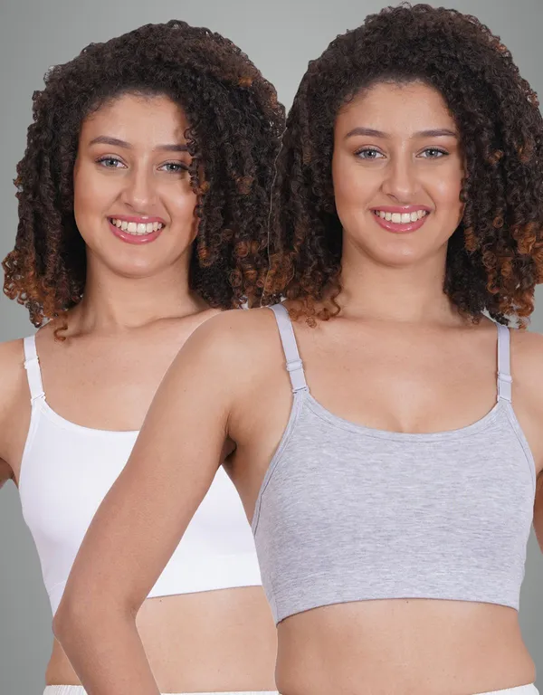 Grey_And_White_Sportsmino_Sports_Non_Padded_Bra_For_Women_Pack_Of_2