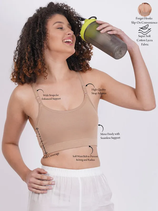 White_And_Neude_Sportsmino_Sports_Non_Padded_Bra_For_Women_Pack_Of_2