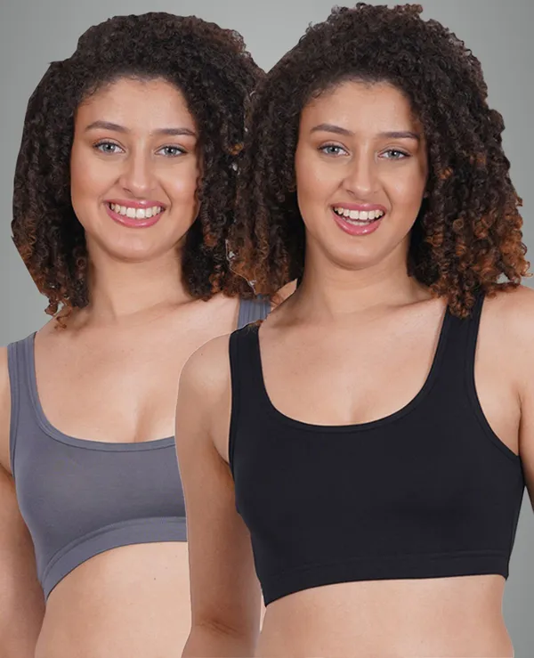 Black_And_Ash_Sportsmino_Sports_Non_Padded_Bra_For_Women_Pack_Of_2