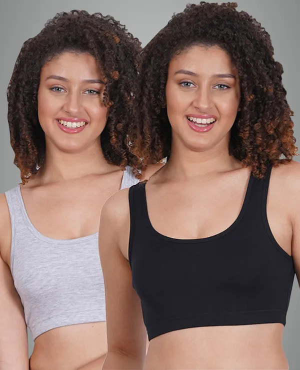 Black_And_Grey_Sportsmino_Sports_Non_Padded_Bra_For_Women_Pack_Of_2