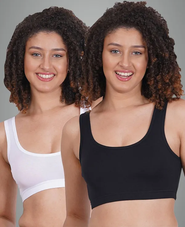 Black_And_White_Sportsmino_Sports_Non_Padded_Bra_For_Women_Pack_Of_2