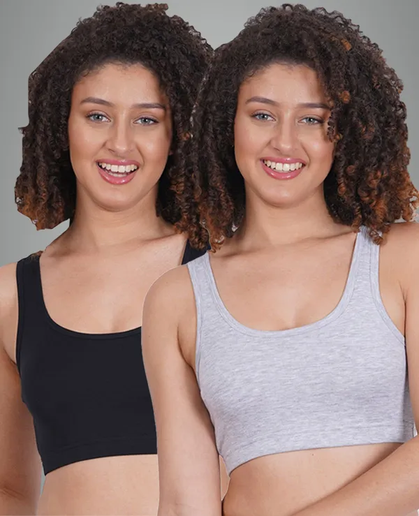 Grey_And_Black_Sportsmino_Sports_Non_Padded_Bra_For_Women_Pack_Of_2