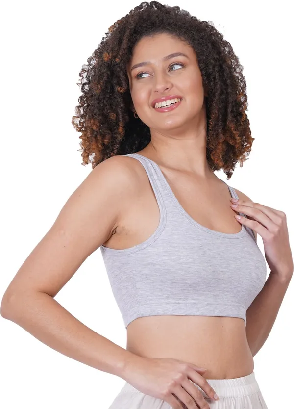 Grey_And_White_Sportsmino_Sports_Non_Padded_Bra_For_Women_Pack_Of_2