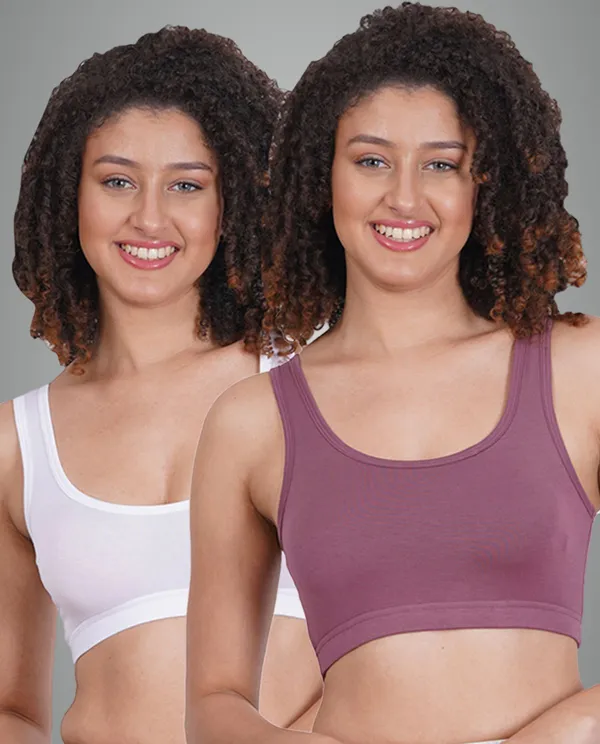Grape_And_White_Sportsmino_Sports_Non_Padded_Bra_For_Women_Pack_Of_2
