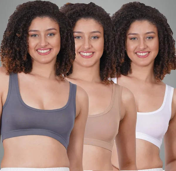 Ash,_Neude_And_White_Sports_Non_Padded_Bra_For_Women_Pack_Of_3