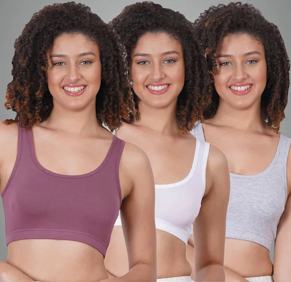 Grape,_White_And_Grey_Sports_Non_Padded_Bra_For_Women_Pack_Of_3