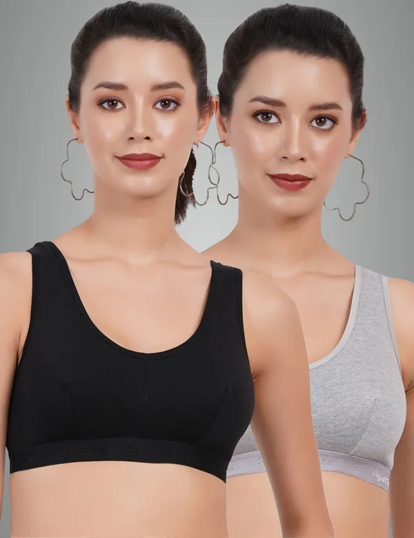 Black_And_Grey_Sportsmino_Everyday_Non_Padded_Bra_For_Women_Pack_Of_2