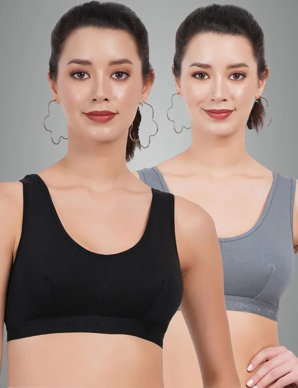 Black_And_Teal_Blue_Sportsmino_Everyday_Non_Padded_Bra_For_Women_Pack_Of_2