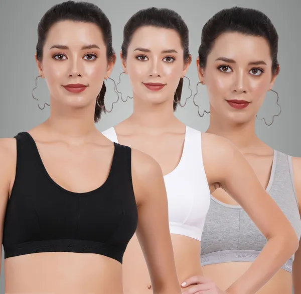 Black_,_White_And_Grey_Sportsmino_Everyday_Non_Padded_Bra_For_Women_Pack_Of_3