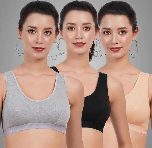 Grey,_Black_And_Peach_Sportsmino_Everyday_Non_Padded_Bra_For_Women_Pack_Of_3