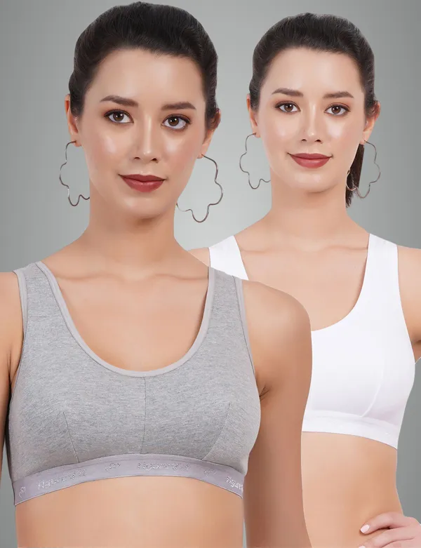 Grey_And_White_Sportsmino_Everyday_Non_Padded_Bra_For_Women_Pack_Of_2