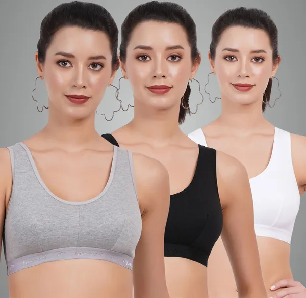 Grey_,_White_And_Black_Sportsmino_Sports_Non_Padded_Bra_For_Women_Pack_Of_3