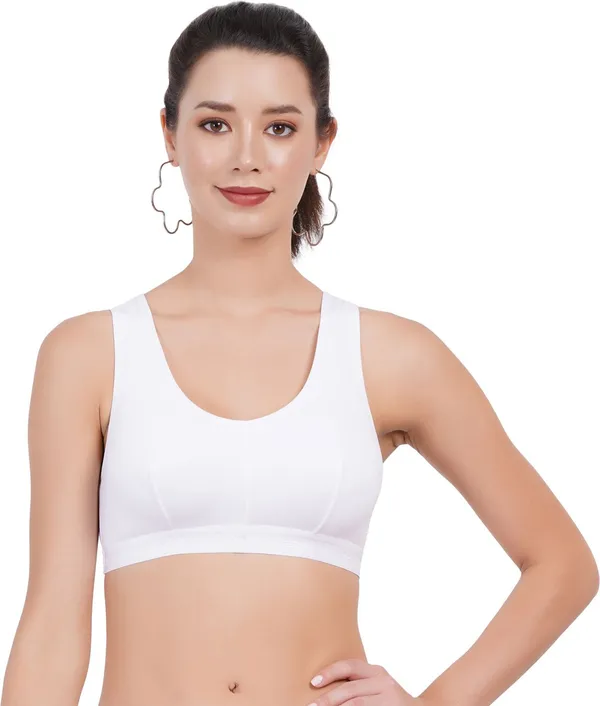 Orange_,_White_And_Black_Sportsmino_Everyday_Non_Padded_Bra_For_Women_Pack_Of_3