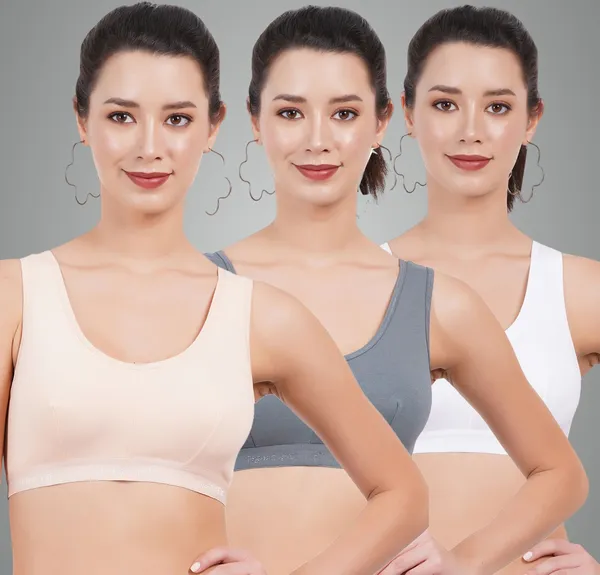 Beige_,_Blue_And_White_Sportsmino_Sports_Non_Padded_Bra_For_Women_Pack_Of_3