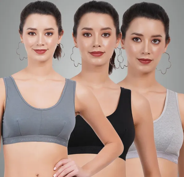 Teal_Blue,_Black_And_Grey_Sportsmino_Everyday_Non_Padded_Bra_For_Women_Pack_Of_3