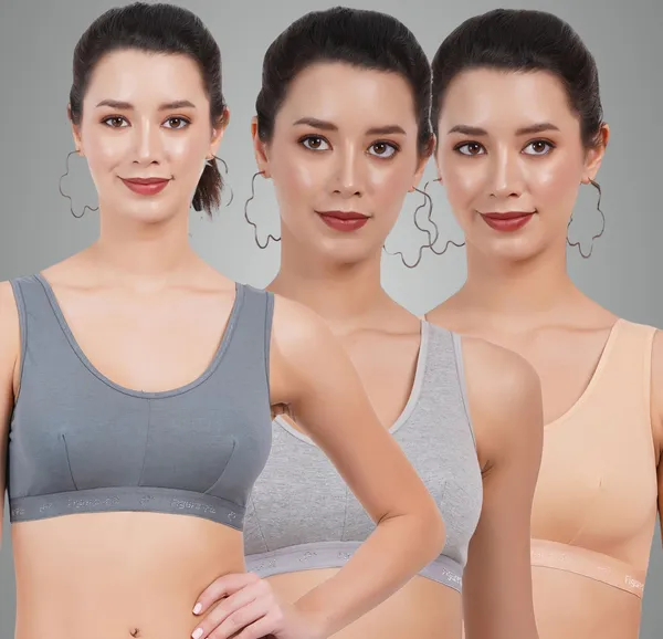 Teal_Blue,_Grey_And_Peach_Sportsmino_Sports_Non_Padded_Bra_For_Women_Pack_Of_3