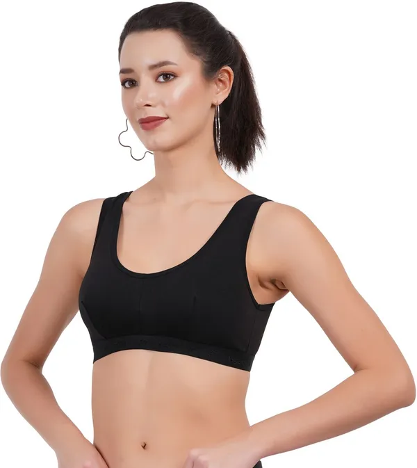 Grey,_Black_And_Peach_Double_Layered_Sports_Non_Padded_Bra_For_Women_Pack_Of_3