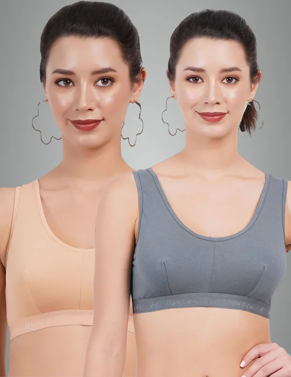 Peach_And_Turquoise_Blue_Double_Layered_Sports_Non_Padded_Bra_For_Women_Pack_Of_2