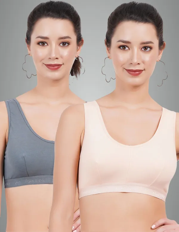 Turquoise_Blue_And_Skin_Double_Layered_Sports_Non_Padded_Bra_For_Women_Pack_Of_3