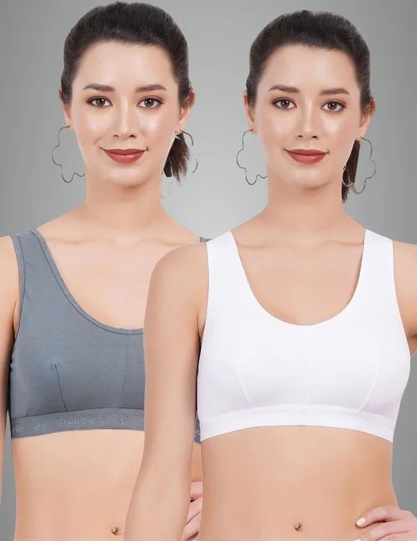 Turquoise_Blue_And_White_Double_Layered_Sports_Non_Padded_Bra_For_Women_Pack_Of_2