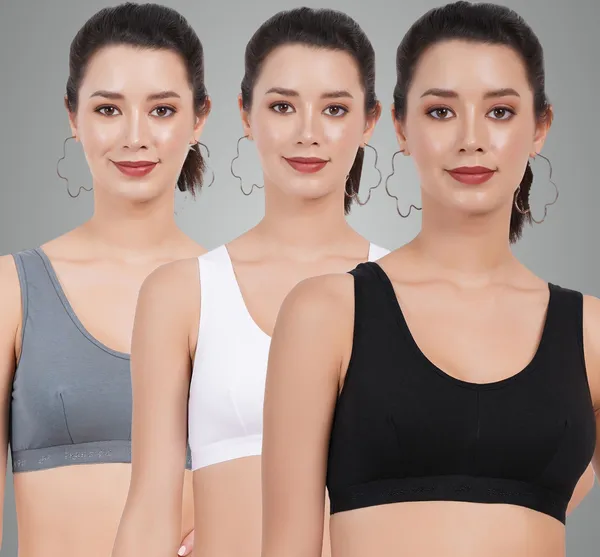Turquoise_Blue,_White_And_Black_Double_Layered_Sports_Non_Padded_Bra_For_Women_Pack_Of_3