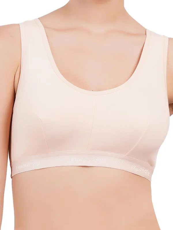 White_And_Skin_Double_Layered_Sports_Non_Padded_Bra_For_Women_Pack_Of_2