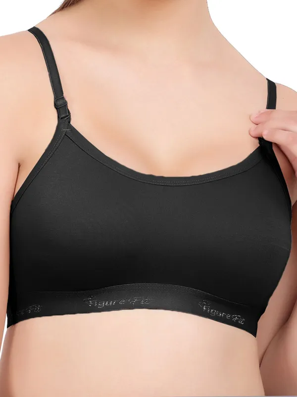 Black,_Brick_And_Grape_Sports_Non_Padded_Bra_For_Women_Pack_Of_3