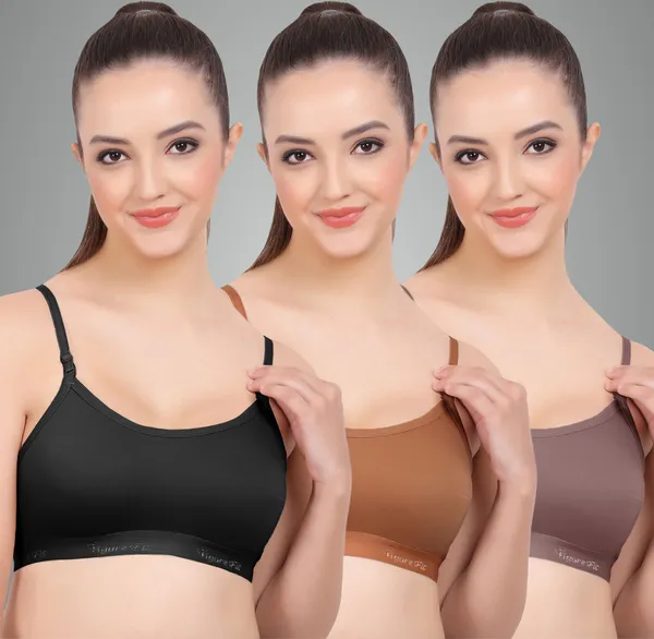 Black,_Brick_And_Grape_Sports_Non_Padded_Bra_For_Women_Pack_Of_3