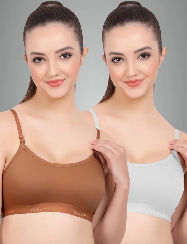 Brick_And_White_Sports_Non_Padded_Bra_For_Women_Pack_Of_2