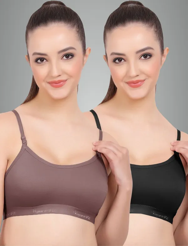 Grape_And_Black_Sports_Non_Padded_Bra_For_Women_Pack_Of_2