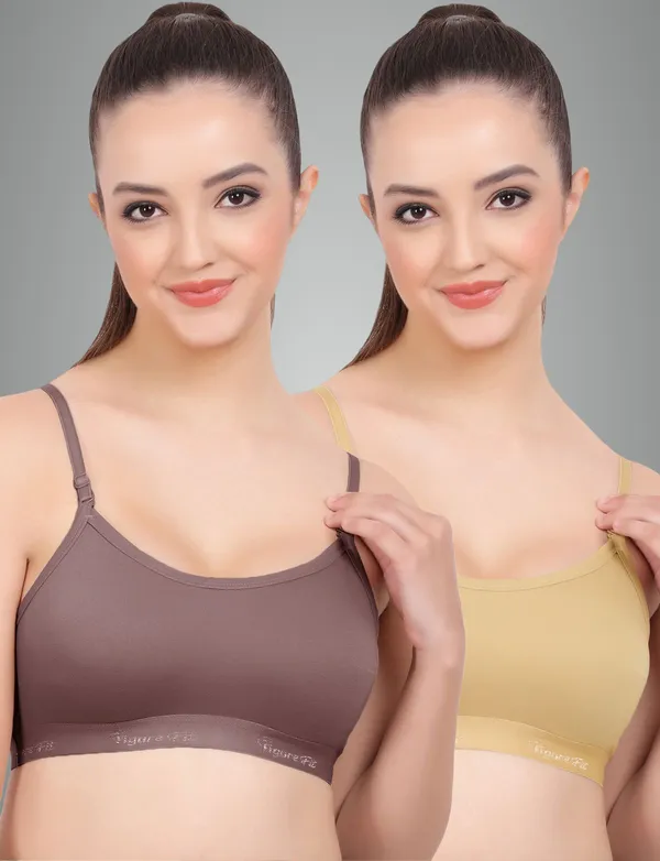 Grape_And_Light_Skin_Sports_Non_Padded_Bra_For_Women_Pack_Of_2