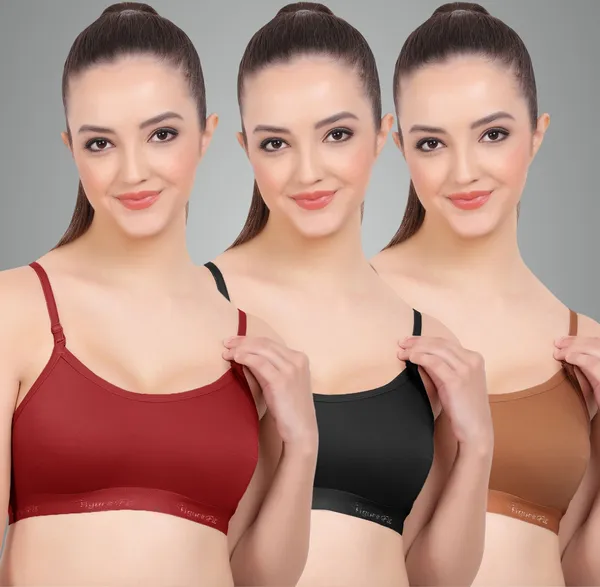 Maroon,_Black_And_Brick_Sports_Non_Padded_Bra_For_Women_Pack_Of_3