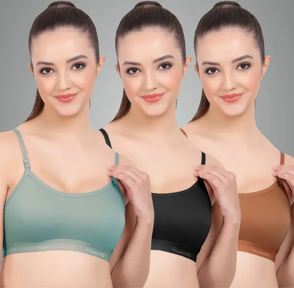 Poppy,_Black_And_Brick_Sports_Non_Padded_Bra_For_Women_Pack_Of_3