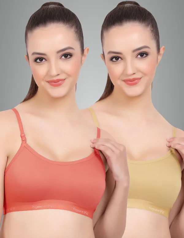 Rose_And_Light_Skin_Sports_Non_Padded_Bra_For_Women_Pack_Of_2