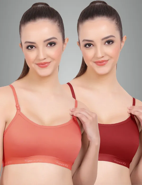 Rose_And_Maroon_Sports_Non_Padded_Bra_For_Women_Pack_Of_2