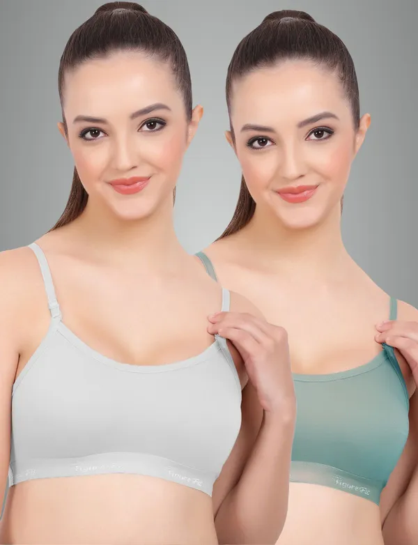 White_And_Poppy_Sports_Non_Padded_Bra_For_Women_Pack_Of_2