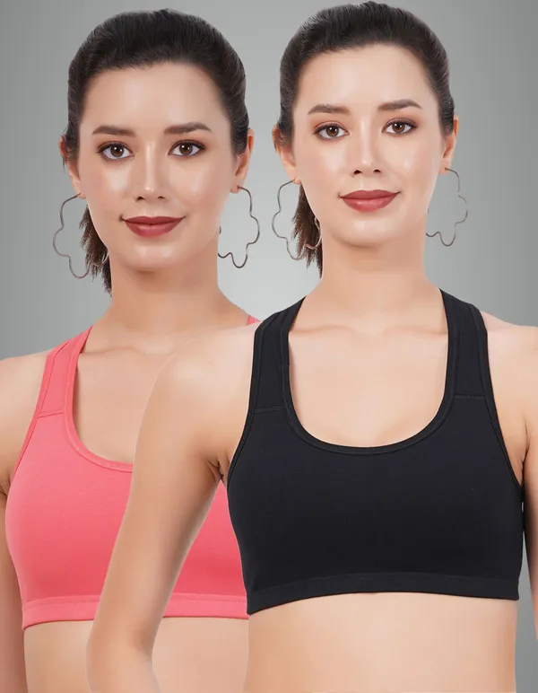 Black_And_Carrot_Sportsmino_Everyday_Non_Padded_Bra_For_Women_Pack_Of_2