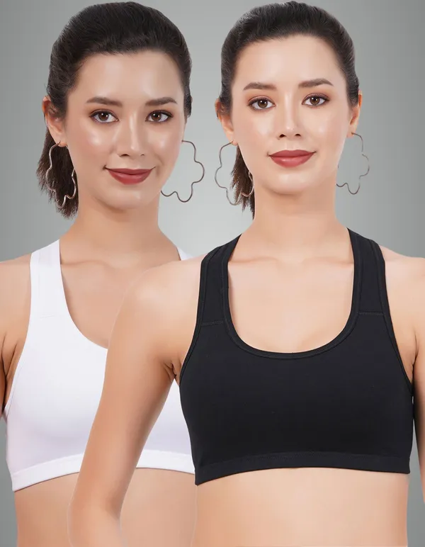 Black_And_White_Sportsmino_Everyday_Non_Padded_Bra_For_Women_Pack_Of_2