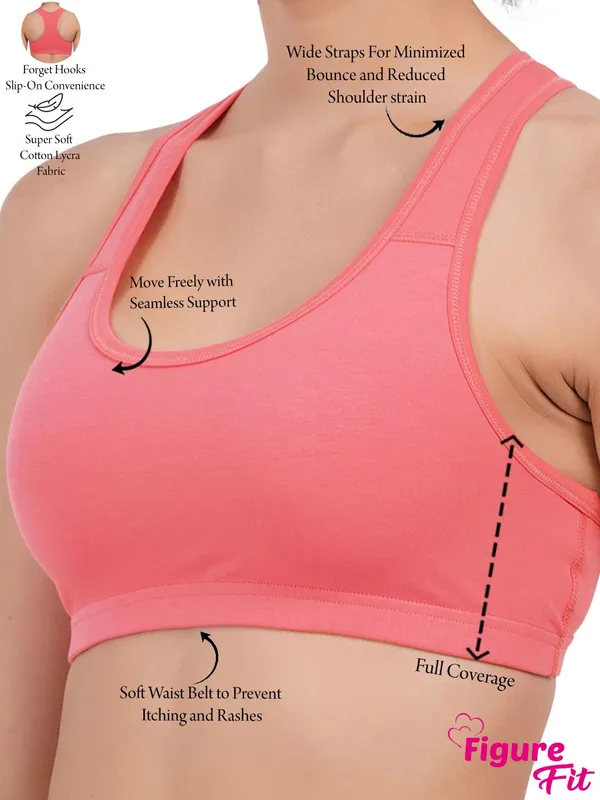 Carrot_And_White_Sports_Non_Padded_Bra_For_Women_Pack_Of_2