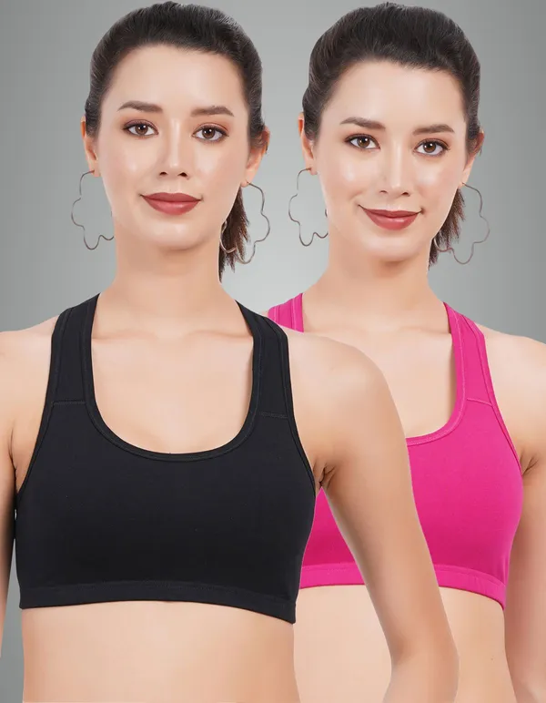 Black_And_Rani_Double_Layered_Sports_Non_Padded_Bra_For_Women_Pack_Of_2