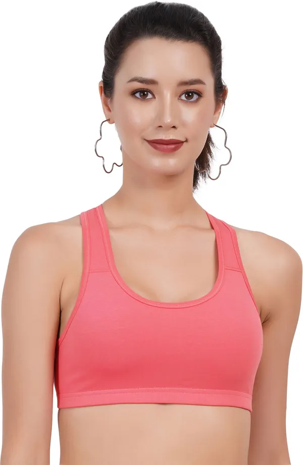 Wine_And_Carrot_Double_Layered_Sports_Non_Padded_Bra_For_Women_Pack_Of_2