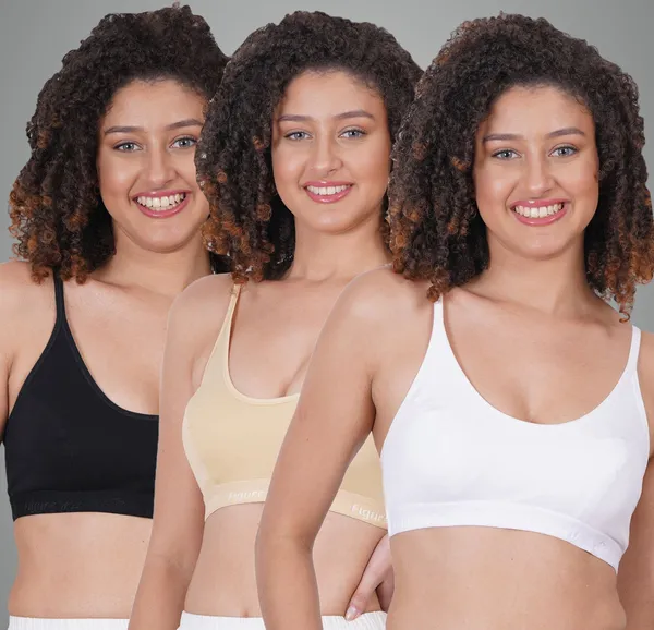 Black,_Skin_And_White_Sports_Non_Padded_Bra_For_Women_Pack_Of_3