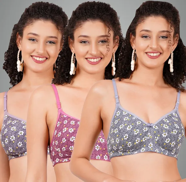 Grey,_Onion_And_Mauve_Hunnymouldmino_Tshirt_Non_Padded_Bra_For_Women_Pack_Of_3