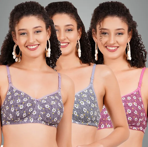 Mauve,_Grey_And_Onion_Tshirt_Non_Padded_Bra_For_Women_Pack_Of_3