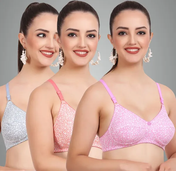Pink_,_Orange_And_Grey_Ishikamino_Everyday_Non_Padded_Bra_For_Women_Pack_Of_3