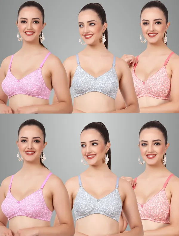Pink,_Grey_And_Peach_Ishika_Everyday_Non_Padded_Bra_For_Women_Pack_Of_6